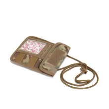 Outdoor New Camouflage Tactics Hanging Neck Bag Works Student Card Exhibition Set