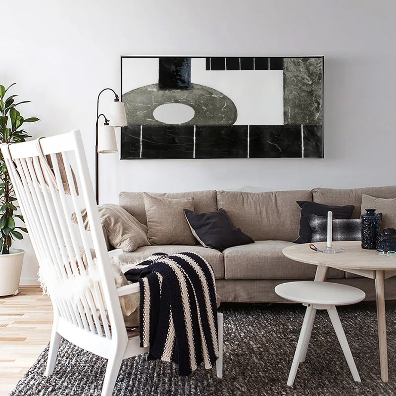 Home Decoration Modern Abstract Art Oil Painting Posters and Prints Wall Art Canvas Painting Pictures for Living Room No Frame
