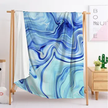 

Flow color texture blanket sleeping blanket flannel blanket travel blanket single double large customized blanket bedding