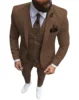 Men Suits Prom Tuxedo Slim Fit 3 Piece Groom Wedding Suits For Men Custom Blazer Terno Masuclino 3 pieces (jacket +vest +pant) 5