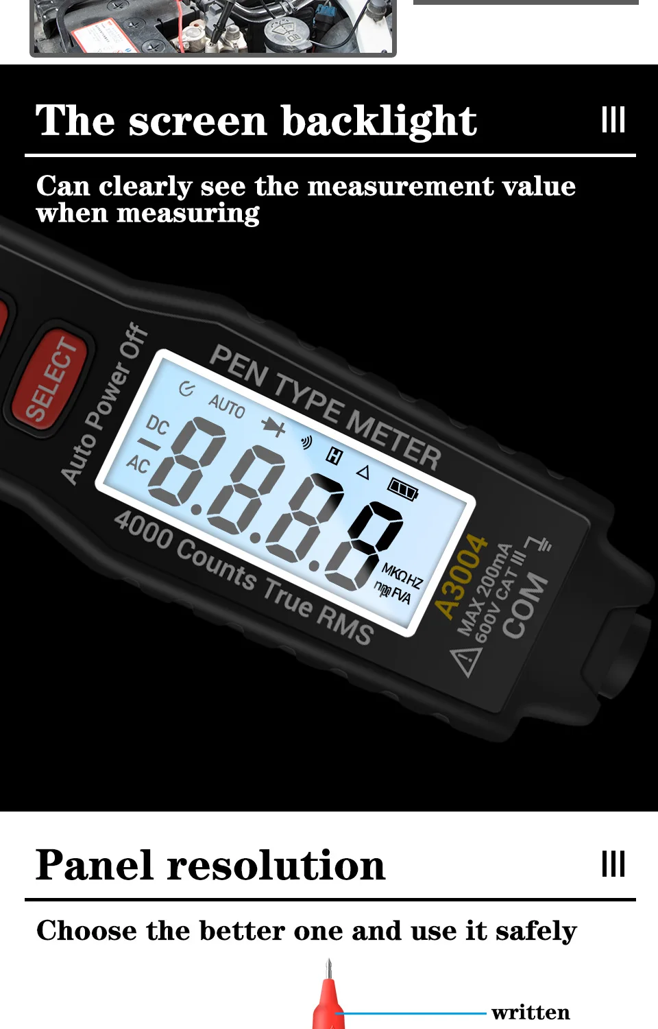 comprobador de corriente tester electricidad tester detector