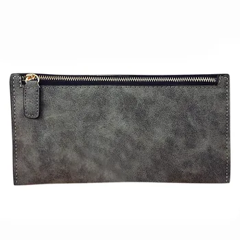 

Womens Wallets and Purses PU Leather Wallet Female Wristband Pure color Long Women Purse Large Capacity Bag Women Wallet#115