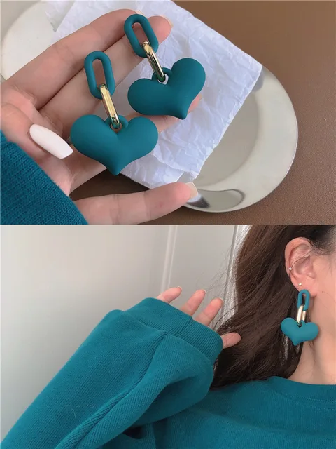 WYBU Super Beautiful Lake Blue Earrings Ins Popular Earrings for Women 2021 New Design Ear Drop Jewelry WP237