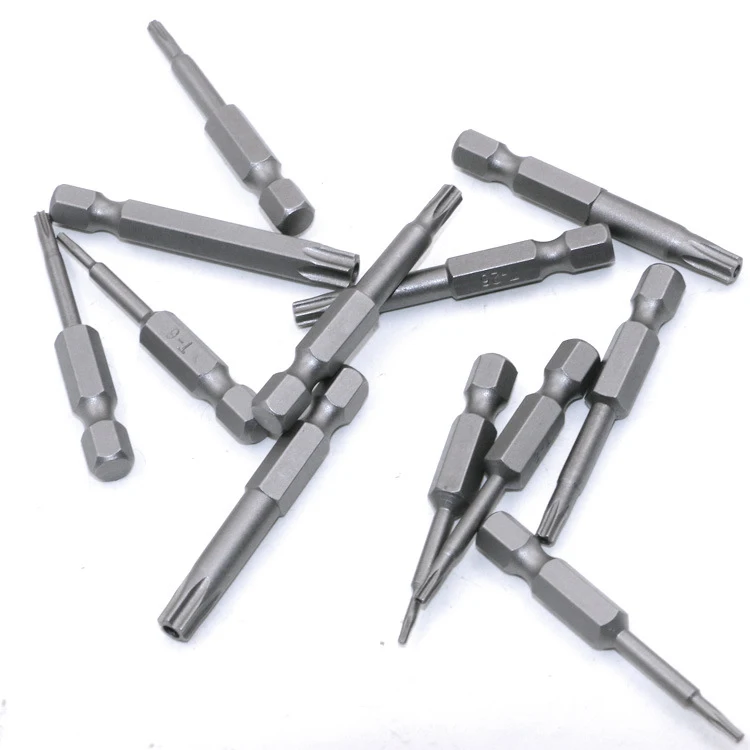 Urijk 50mm Screwdriver Bit Set 12Pcs Security Tamper Proof Magnetic Screw Driver Bits Professional Hex Torx Flat Head Hand Tools