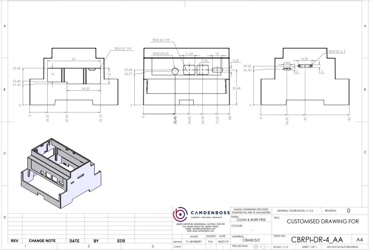 CBRPI-DR-4-CLR DIN ���� ����Ʈ ��Ŭ����, ����� ���� 4B, ���� �Ѳ�, ����ī������Ʈ