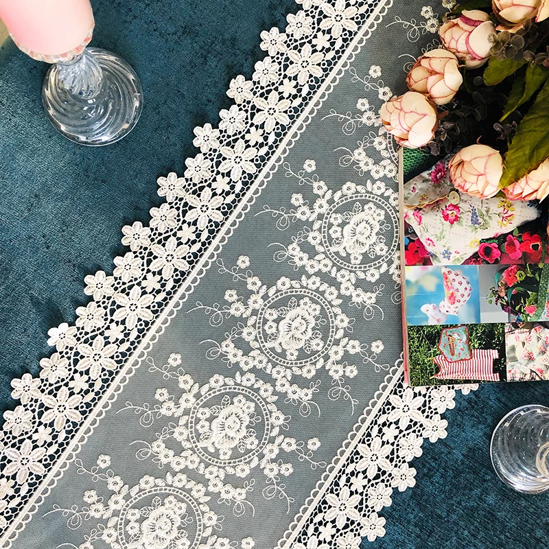 Гордая Роза европейский стол флаг кружево Настольная дорожка ткань покрытие