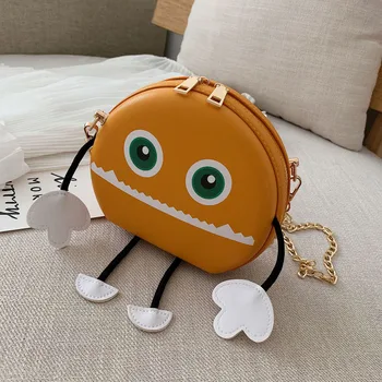

Cartoons Small PU Leather Crossbody Bags For Women 2020 Fashion Chest Bag Shoulder Messenger Bag Female Simple Handbags