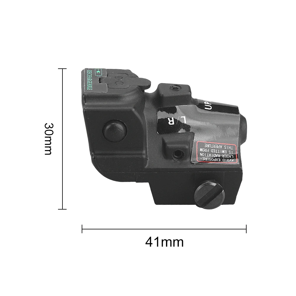 Tactical Pistol Mini Green/Blue Hunting Laser Sight Aiming Pointer Under-Hanging Laser Sight Adjustable L/R U/D Fit 20mm Rail