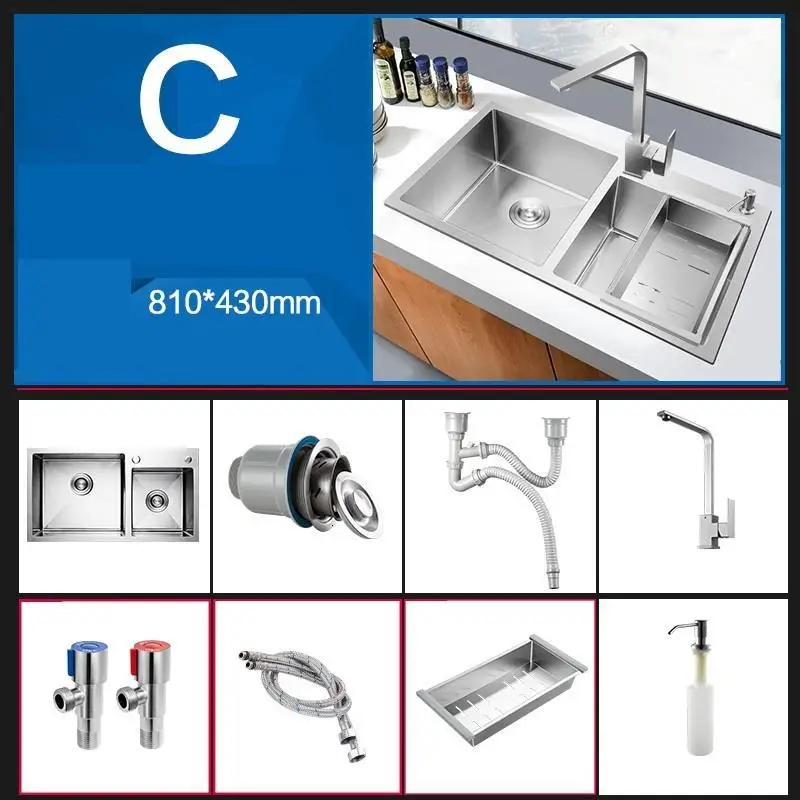 Acero Spoelbak Cuba Para Inox Evier Inoxidable Lavello Cucina кухонная раковина для мытья посуды