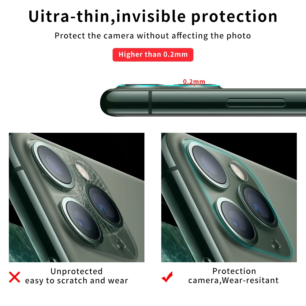 Защитная пленка для объектива камеры для iPhone 11 Pro Max 9D задняя защита для экрана камеры для iPhone 11 Pro 9D пленка для камеры для iPhone 11