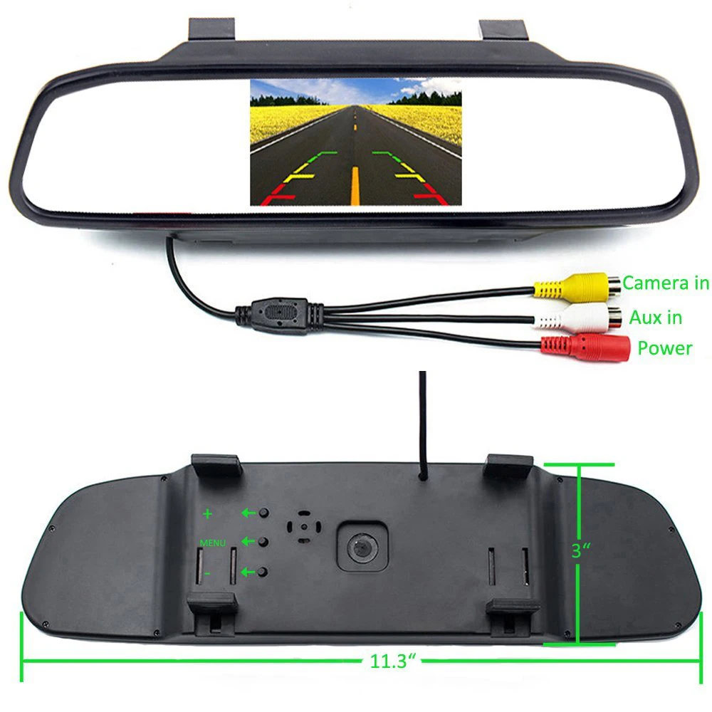 AMPrime 4," Автомобильный монитор заднего вида авто зеркало парковки проводной беспроводной светодиодный приемник ночного видения беспроводной передатчик ночного видения