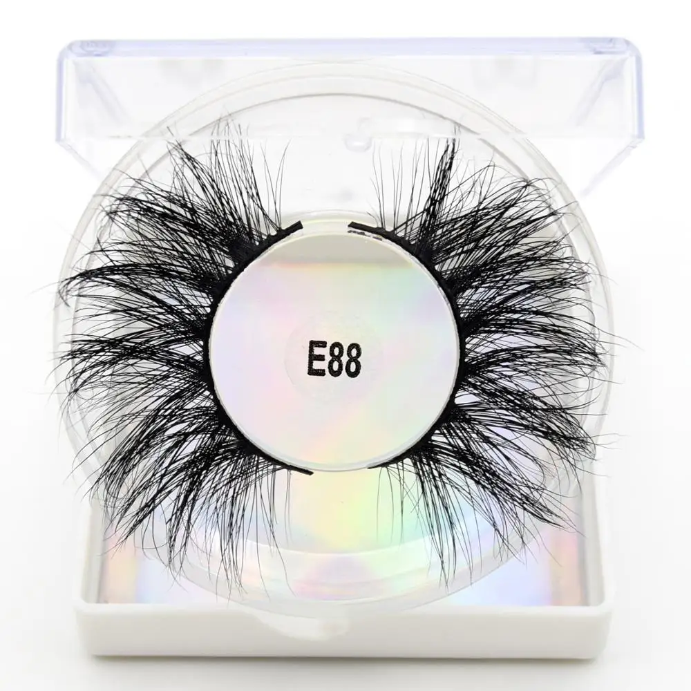 Visofree Mink Eyelashes 25mm Lashes Handmade Natural Thick Eye Lashes Makeup Extention 3D Mink Hair Volume False Eyelashes E88 Visofree Mink Eyelashes 25mm Lashes Handmade Natural Thick Eye Lashes Makeup Extention 3D Mink Hair Volume False Eyelashes E88