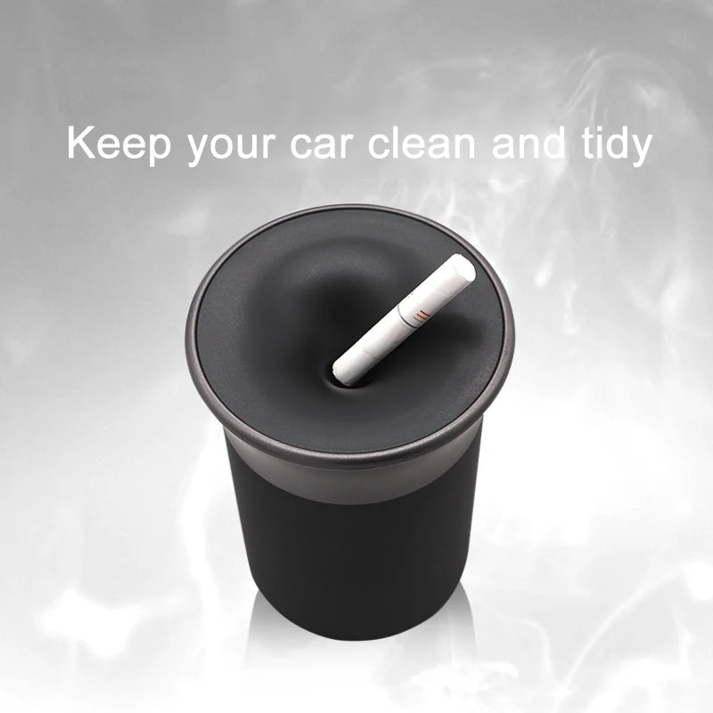 

Smokefree Heat Not Burn Portable Simple Car Ashtray with Light Car Ashtray High Flame Retardant Ashtray for IQOS DUO Electronic
