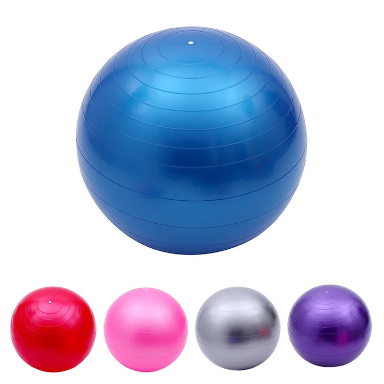 

PVC Environmentally Friendly Thick Yoga Ball 65 Cm Dull Polish Explosion-Proof 800g Fitness Ball Aspirated Pull Gas Cork a Gener