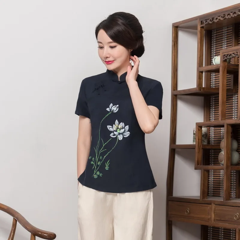 

2019 Rushed Cotton And Daily National Wind Restoring Ancient Ways Is Cultivate Morality Joker Fashion Female Cheongsam Coat