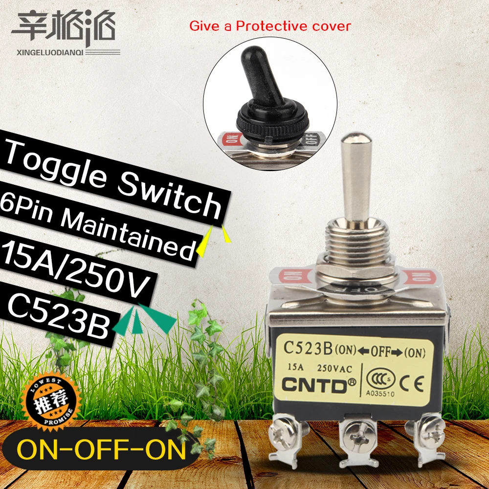 Кулисный Переключатель CNTD 15A250V ВКЛ./ВЫКЛ./вкл. Обеспечивает водонепроницаемый и
