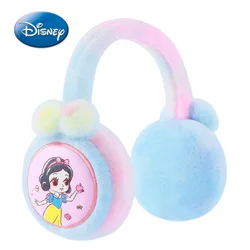 New Disney Princess Cartoon Woman Earmuffs Winter Plus Velvet Warm Head-on Earmuffs Children's Plush Headband Winter Accessories