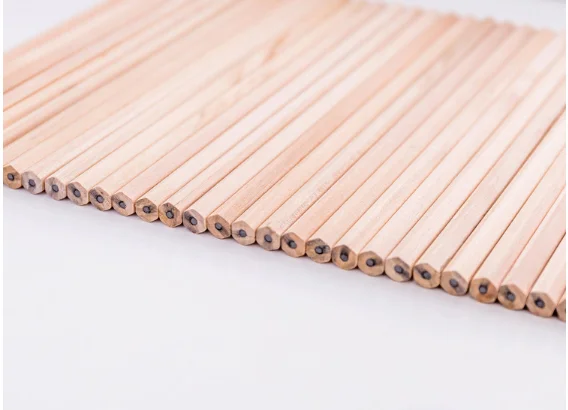 Wholesale Pencils Green Log Pencil 100pcs/Lot Creative HB Pencil School Supplies Pupil Writing Tool Stationery Prize PC002
