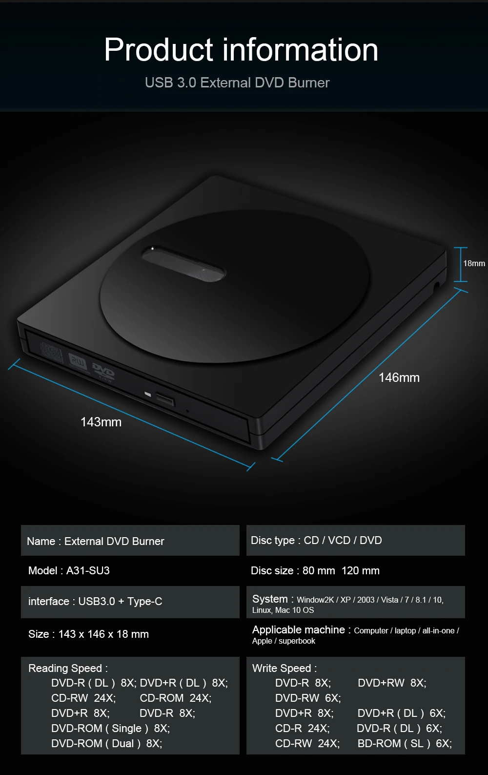 do tipo c usb3.0 de deepfox usb 3.1