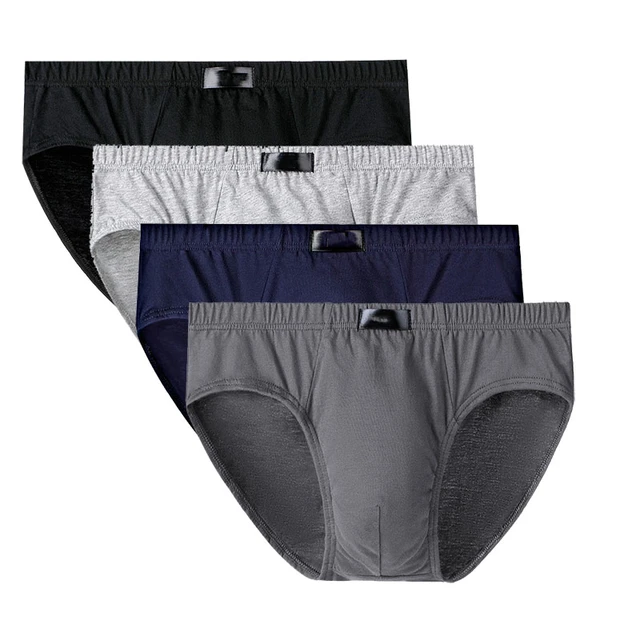 100% Cotton Briefs Mens Comfortable Underpants Man Underwear  M/L/XL/2XL/3XL/4XL/5XL 5pcs/Lot Free & Drop Shipping - AliExpress