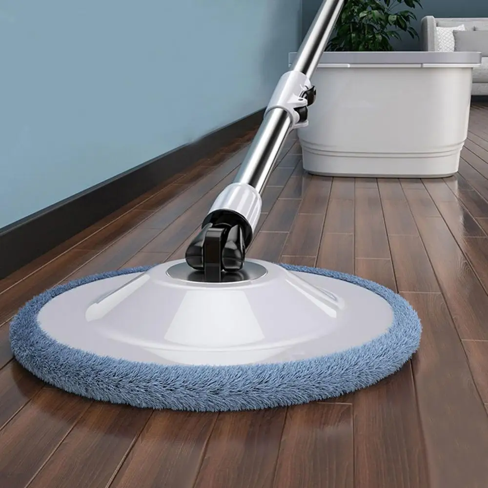 

360 Rotating Head Easy Microfiber Spinning Floor Mop Head for Housekeeper Home Floor Stainless Steel Cleaning Mop