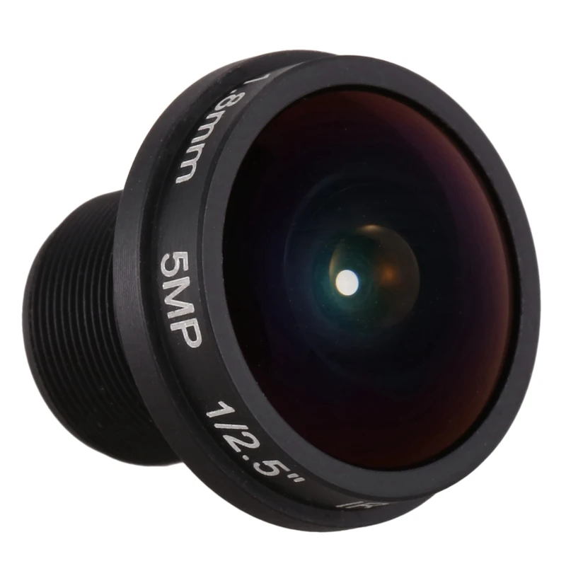 2 Pcs Lens: 1 Pcs M12 Thread Mount 3.6Mm Focal Length F2.0 IR Lens for CCTV CCD Camera & 1 Pcs HD Lens 5MP 1.8Mm 1/2.5 F2.0 180