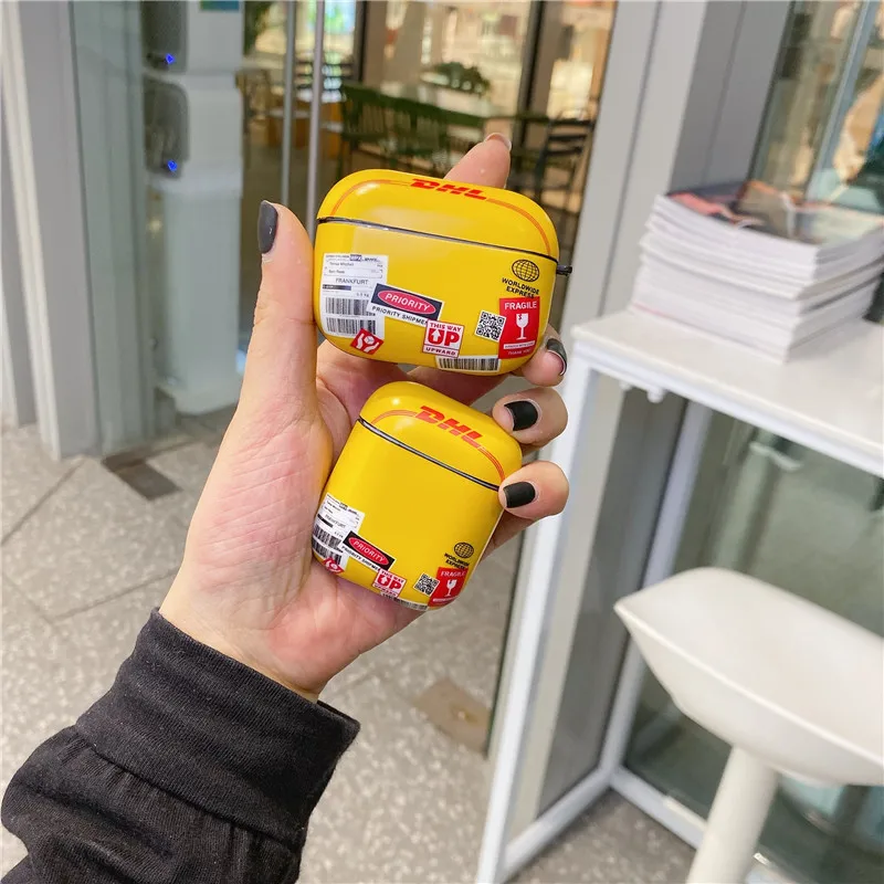 DHL Express 50th anniversary Edition Label беспроводной Bluetooth наушники гарнитура чехол для Airpods 1 2 pro Air pods pro 3 Чехол