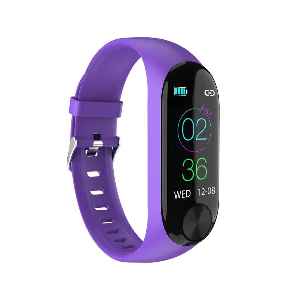 Умный Браслет фитнес-трекер красочный экран OLED smartBracelet частота сердечных сокращений сообщения кровяное давление водонепроницаемый smartband
