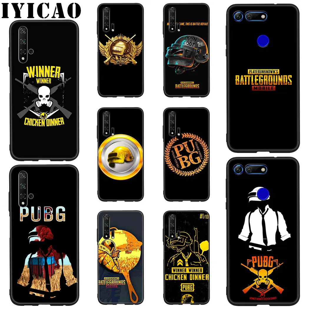Game PUBG Cool Silicone Soft Case for Honor View 20 8C 8X 8 9 10 Lite 6A 7C 7X 7A 9X Pro Note Cover |