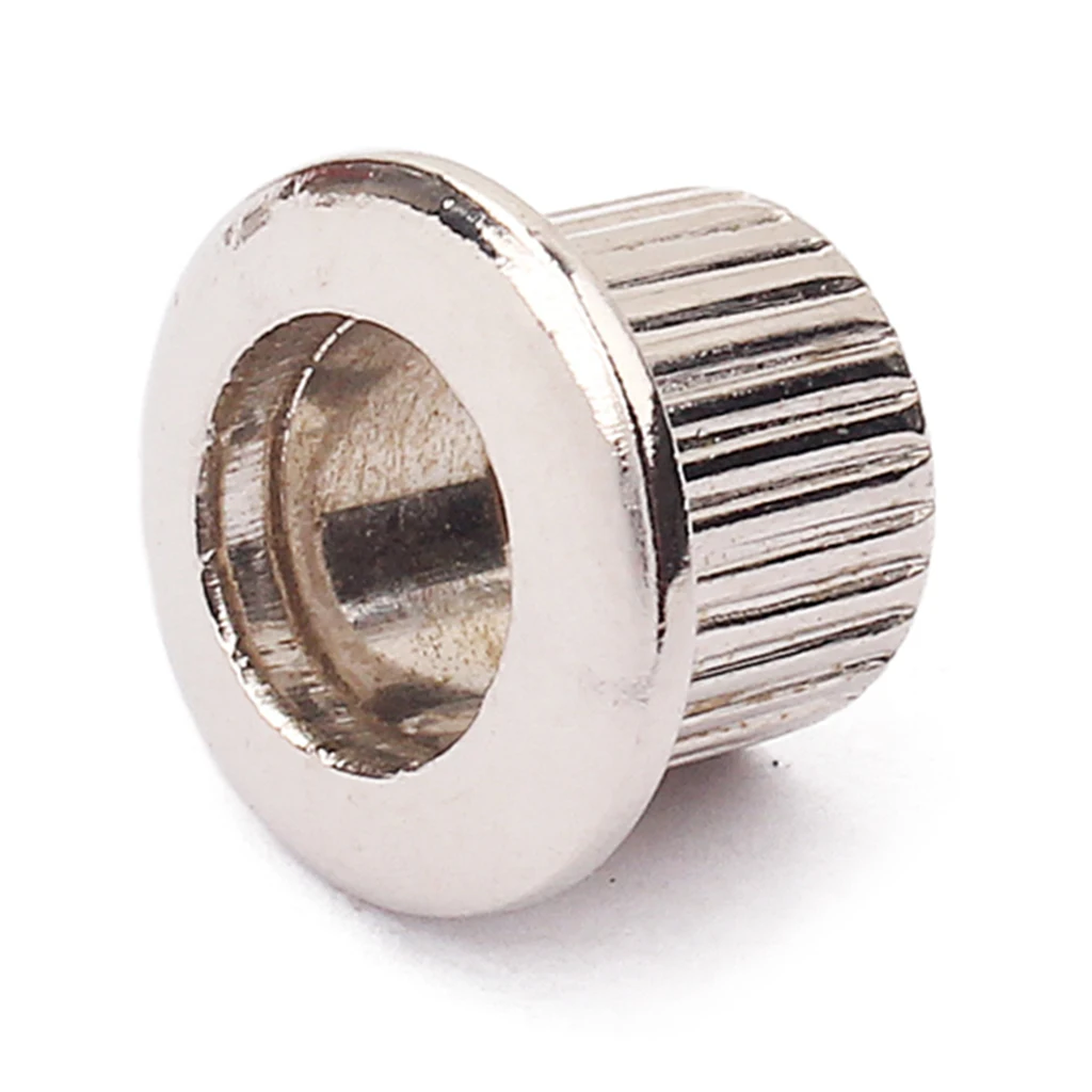 6pcs Nickel 8mm Metal Vintage Guitar Tuner Conversion Bushing Adapter Ferrules