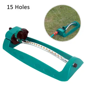 

Bridge Maintenance Lawn Irrigation Plastic 15 Holes Non-Blocking Automatic Oscillating Sprinkler With Nozzle