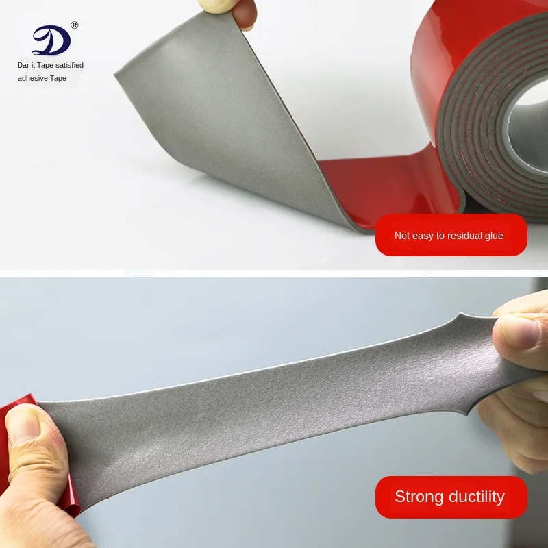 Двусторонняя акриловая поролоновая клейкая лента VHB серый двухсторонний клейкий