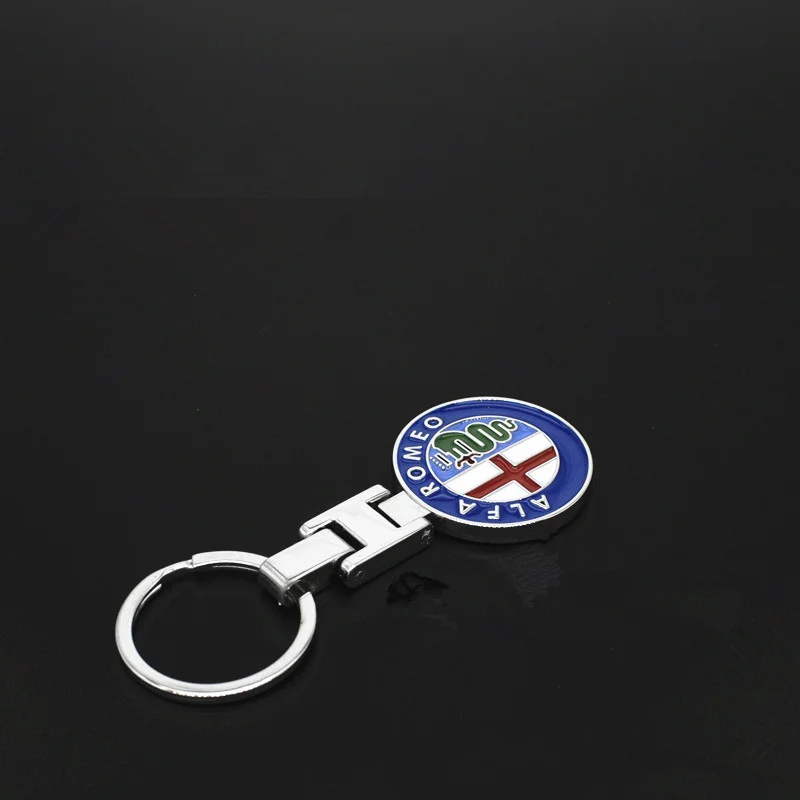 

High Grade Protection Zinc Alloy Car Keychain For Alfa Romeo Giulietta Spider GT Giulia Mito 147 156 159 Car Key Accessories