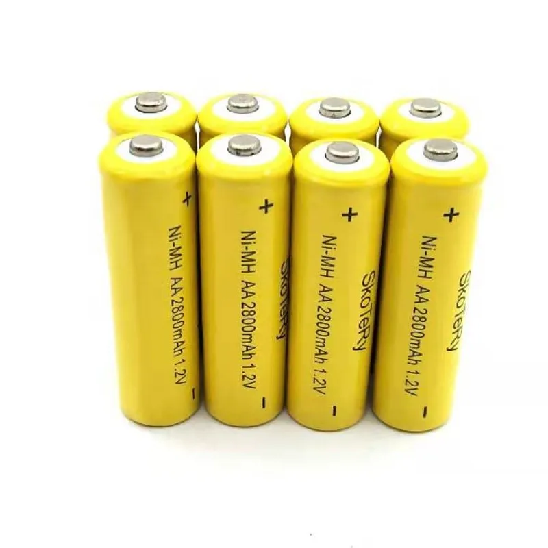 8 шт. AA батарея NIMH 2800Mah 1 2 V 2A ni-mh перезаряжаемые батареи Bateria Baterias | Электроника