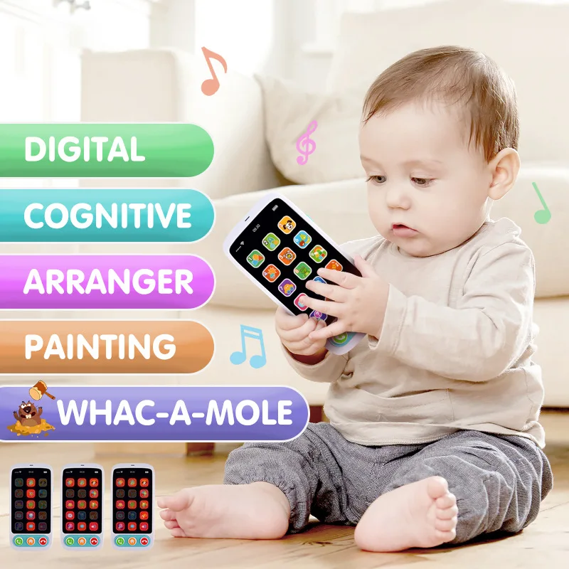 

Hot Selling Educational Learning Machine Children Music Model Phone Toy Creative English Intelligent Early Childhood Mobile Phon