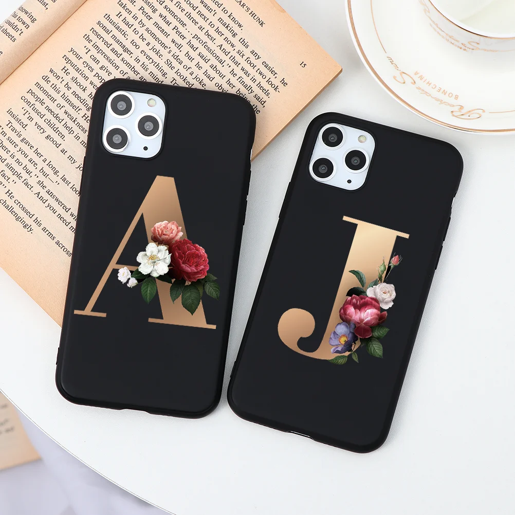 Черный чехол для iPhone 11 12 Pro X XS MAX XR 7 8 6 6s Plus SE 2 2020 мягкий из ТПУ|Бамперы| |