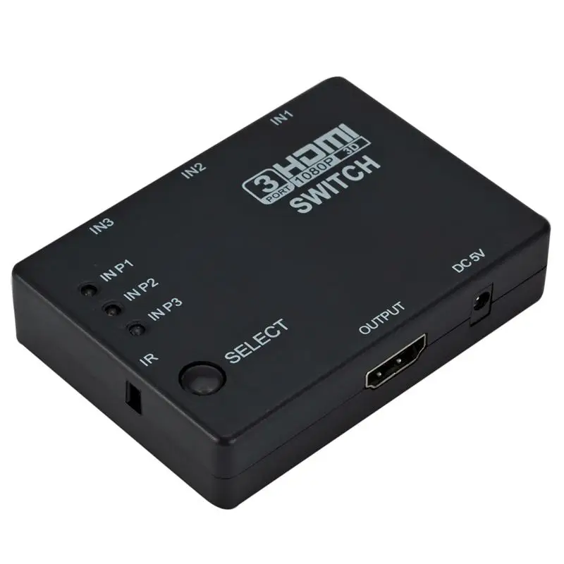 HDMI 3 порта переключатель разветвитель концентратор с пультом 1080p для PS3 PS4 Xbox One HDTV