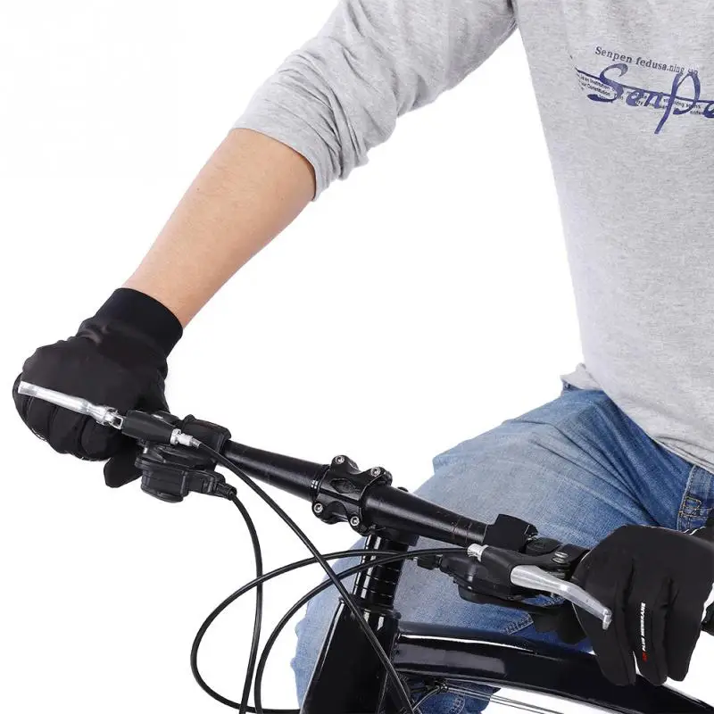 Cycling Gloves Winter Full Fingers Gloves Thickened Windproof Thermal Touch Screen Sports Fitness Gloves Cycling Equipment