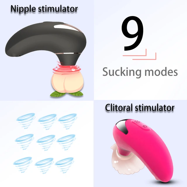 HWOK-vibrador de succión Oral para mujeres, Juguetes sexuales de 9 velocidades para lamer, pezón clítoris de lengua, estimulador de masturbación femenina 2