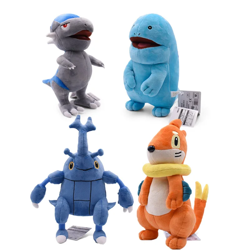 

4 styles Anime Doll Quagsire Cranidos Buizel Grovyle Heracross Cartoon Stuffed Peluche Plush Toy Christmas Gift For Children