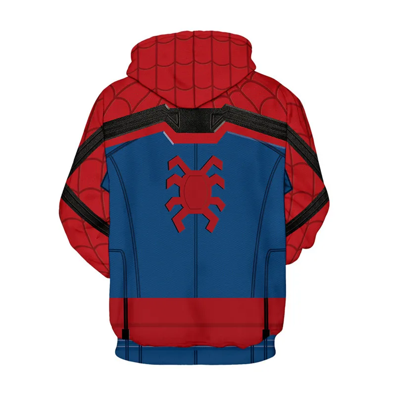 Человек-паук толстовки Мстители 4 Толстовка для мужчин/wo мужчин Толстовка с капюшоном 3D Толстовка Hombre спортивный костюм пуловер уличная топы