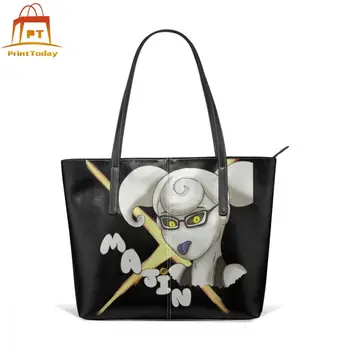 

Xenoverse Handbag Team Majin Top-handle Bags Print Teenage Leather Tote Bag University Large Capacity Trend Women Handbags