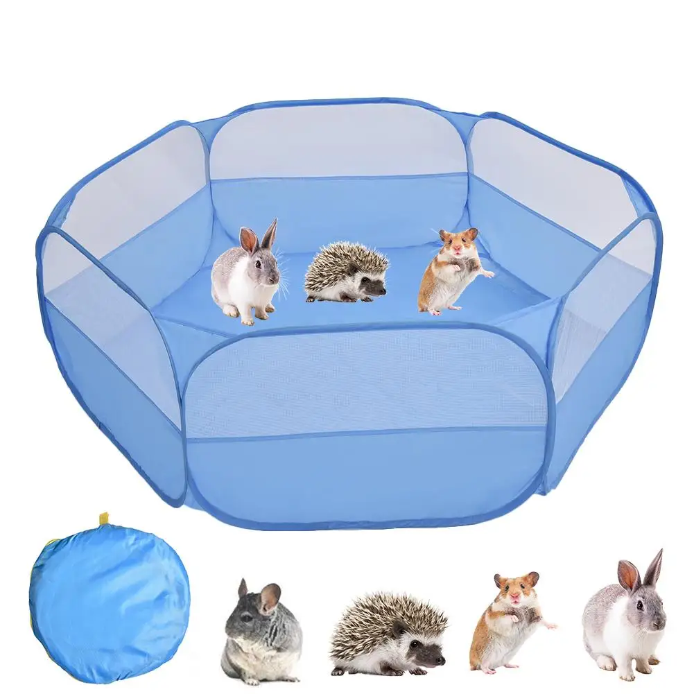 

Pet Playpen Foldable Small Animals Cage Tent Pop Up Exercise Fence for Dog Cat Rabbits Hamster Portable Outdoor Yard Fence