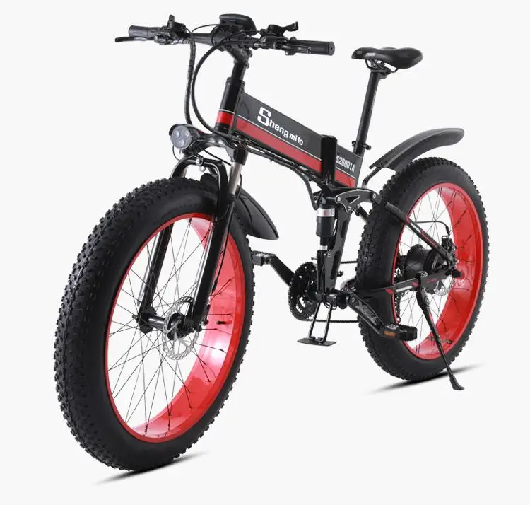 Электрический Снежный скутер двухколесный Электрический велосипед 4,0 Fat Tire мощный электрический велосипед 1000 Вт 48 В внедорожный горный электровелосипед