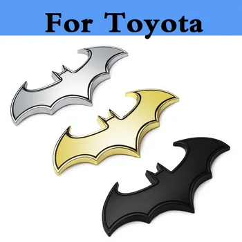 

3D Metal Car Batman Bat Sticker Badge Decal decoration style for Toyota Camry Solara Celica Celsior Century Corolla Fielder