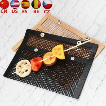 

3pcs Reusable Non-Stick BBQ Grill Mat Pad Baking Sheet Portable Outdoor Picnic Cooking Barbecue Oven Tool Hot Selling
