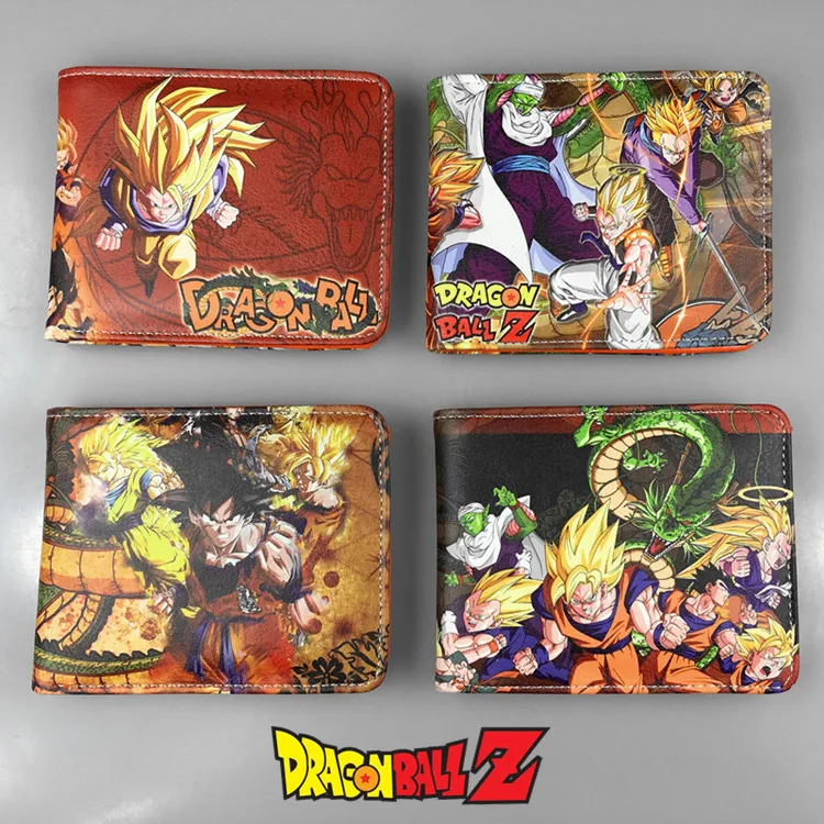 Dragon Ball, модный кошелек из искусственной кожи в стиле аниме, мягкая сумка для денег, кошельки на молнии, кошельки для монет, повседневные кошельки для карт, унисекс, подарки