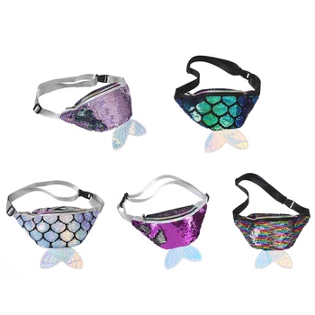 

New Women Girls Waist Pack Belt Bag Chest Pouch Hip Bag Small Purse Crossbody Gift Mermaid Wallet Travelling