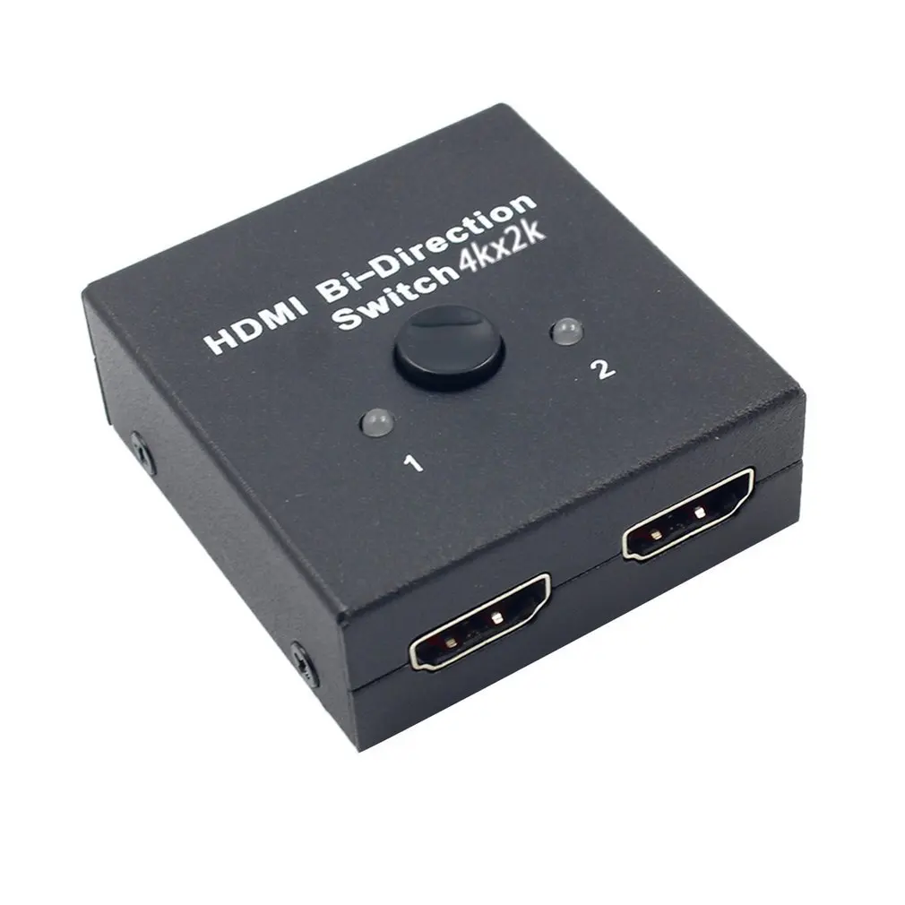 HDMI переключатель 2X1 или HDMI сплиттер 1X2 HDMI двухнаправленный переключатель разветвитель Селектор с HDCP passthline поддерживает Ultra HD 4K