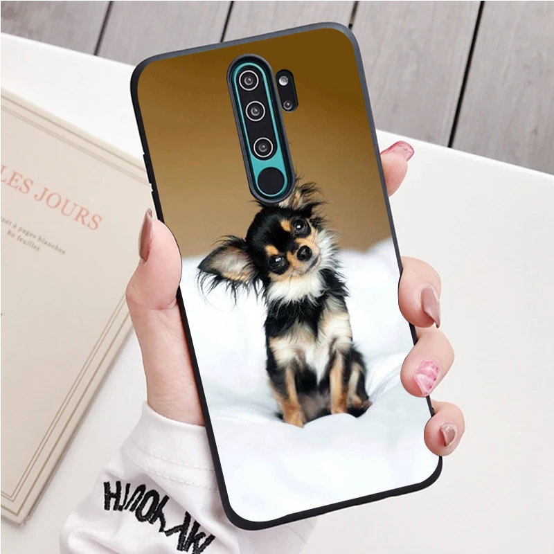 Chó Chihuahua Silicone Ốp Lưng Điện Thoại Redmi Note 8 7 Pro S 8T Cho Redmi 9 7A Bao xiaomi leather case cover